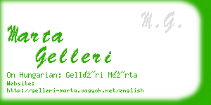 marta gelleri business card
